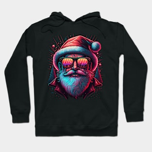 Retrowave Santa Hoodie